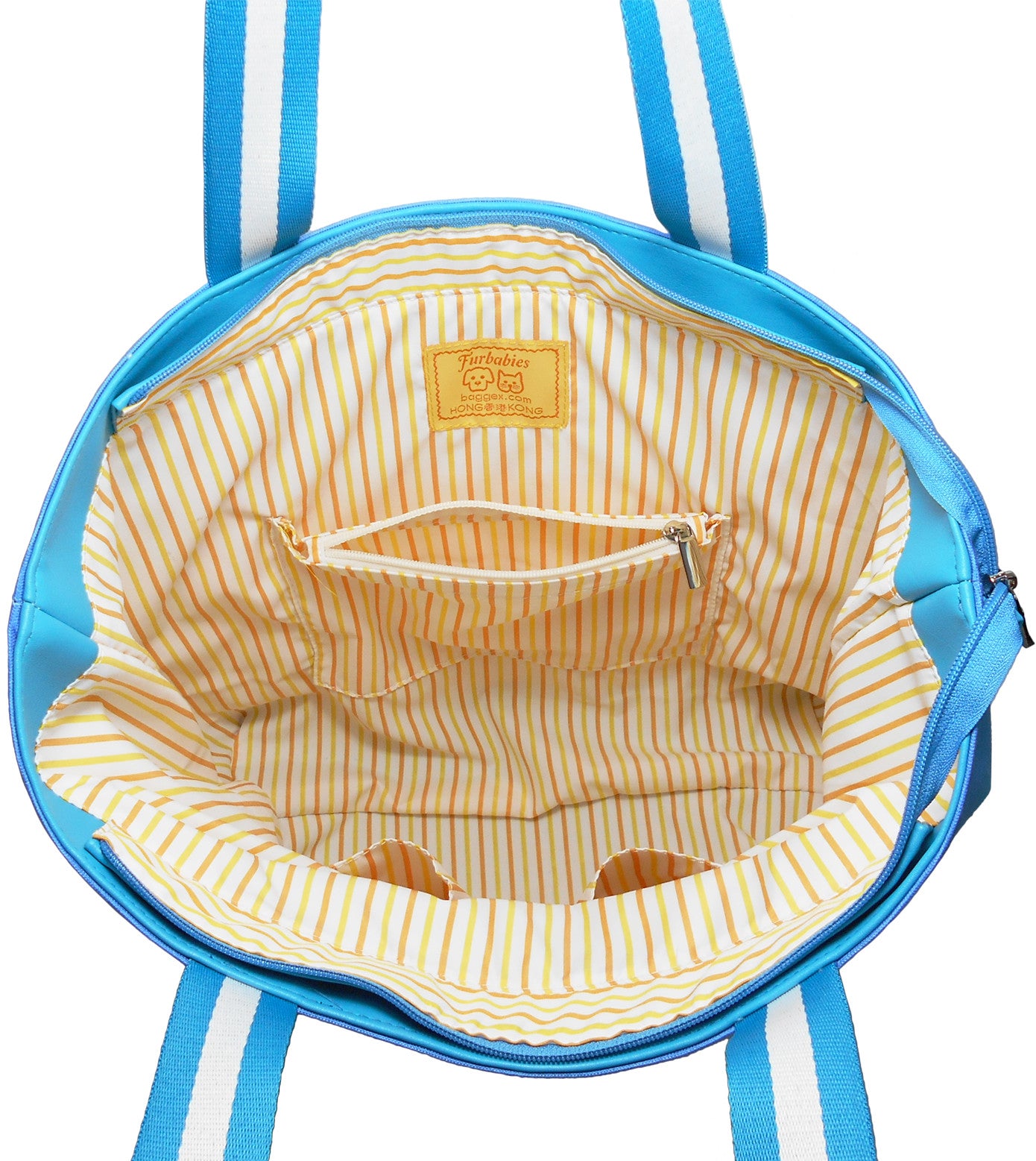 Furbabies Welsh Corgi Original Portrait Drawing Printed Canvas Medium Tote Bag