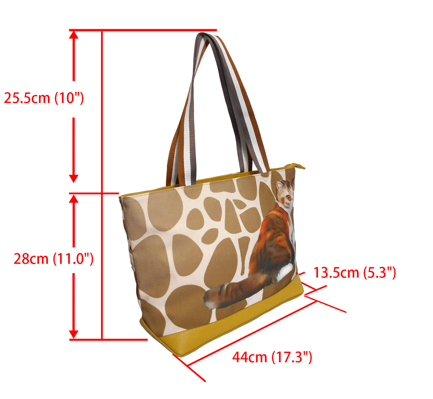 Furbabies Exotic Shorthair Original Portrait Drawing Printed Canvas Medium Tote Bag