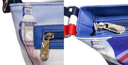 Furbabies British Shorthair Original Portrait Drawing Printed Canvas Large Shoulder Bag