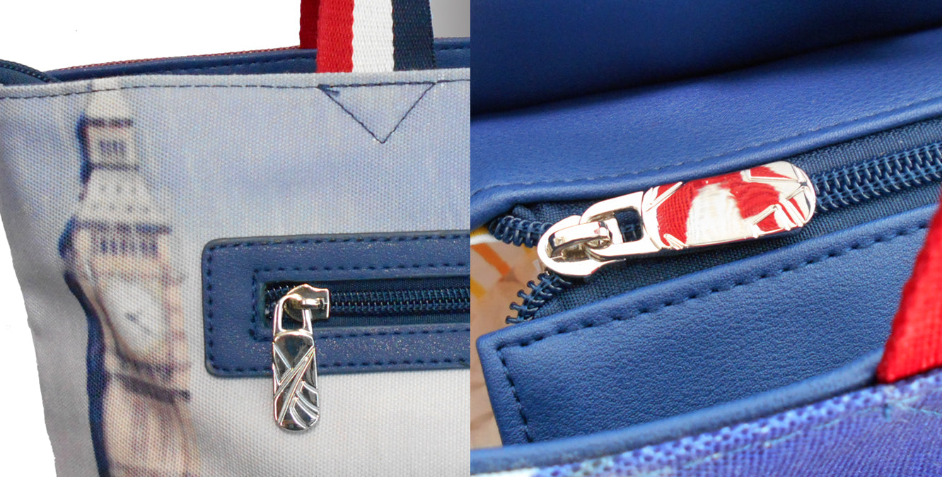 Furbabies British Shorthair Original Portrait Drawing Printed Canvas Medium Tote Bag