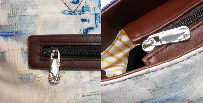 Furbabies Maine Coon Original Portrait Drawing Printed Canvas Medium Tote Bag