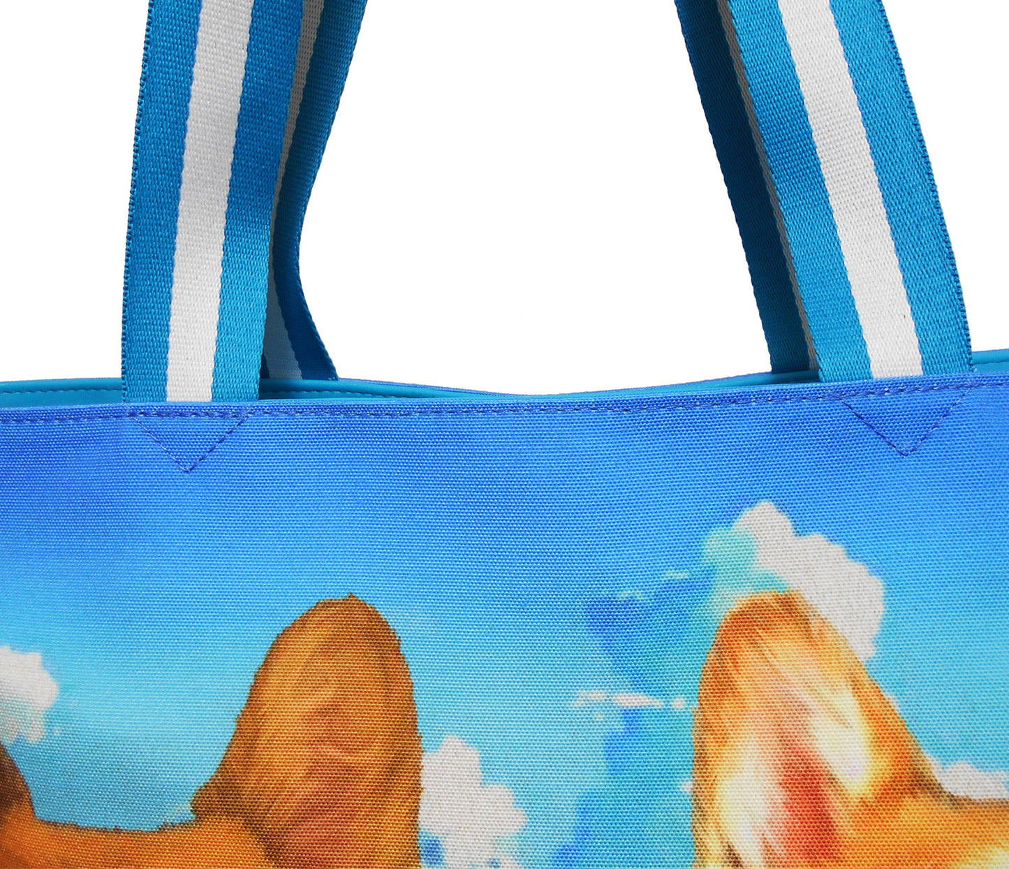 Furbabies Welsh Corgi Original Portrait Drawing Printed Canvas Medium Tote Bag