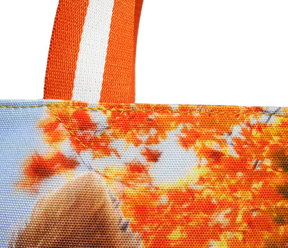 Furbabies Yorkshire Terrier Original Portrait Drawing Printed Canvas Large Tote Bag