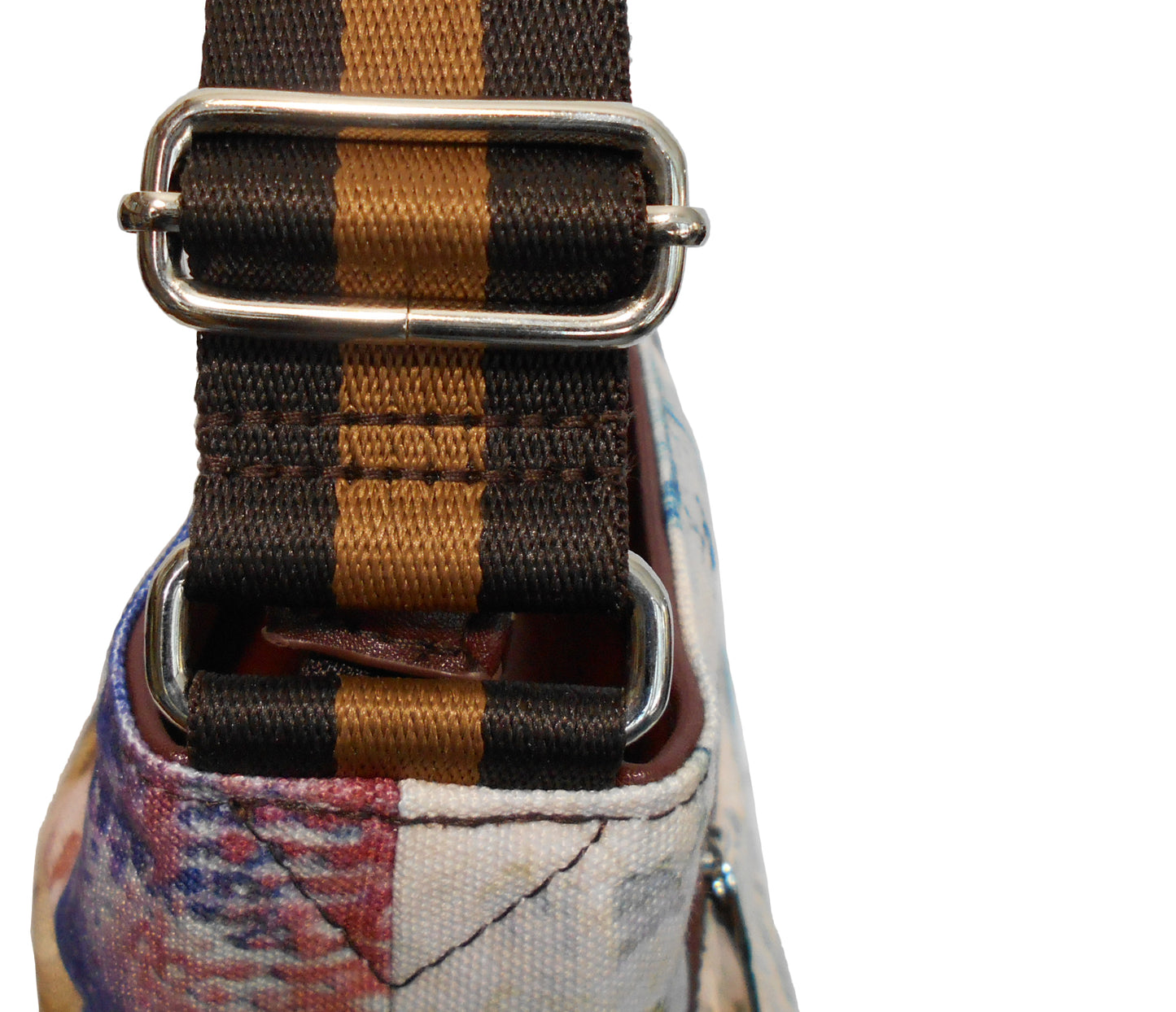 Furbabies Maine Coon Original Portrait Drawing Printed Canvas Large Shoulder Bag