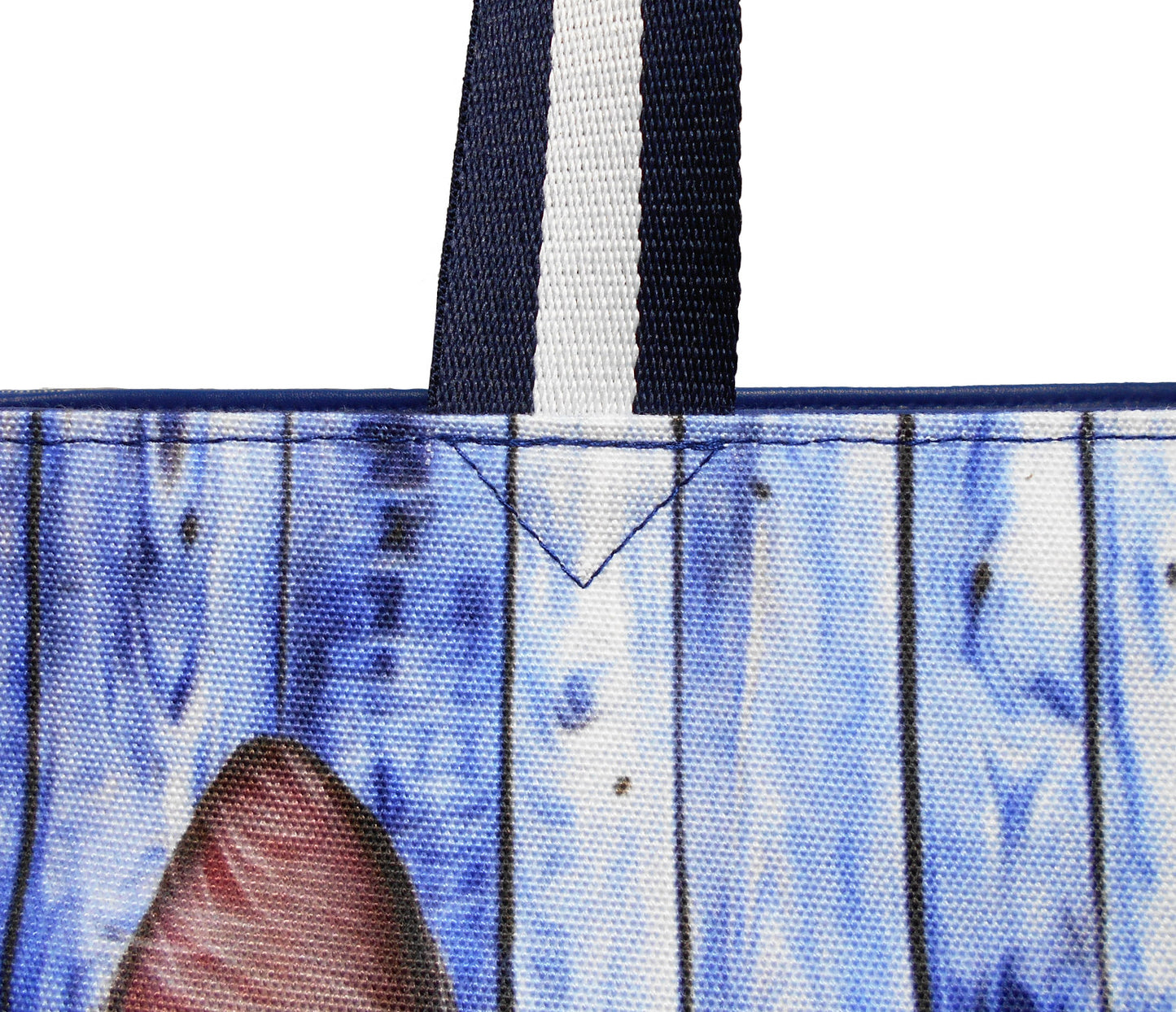 Furbabies Ragdoll Cat Original Portrait Drawing Printed Canvas Medium Tote Bag