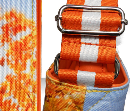 Furbabies Yorkshire Terrier Original Portrait Drawing Printed Canvas Medium Shoulder Bag