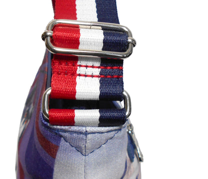 Furbabies British Shorthair Original Portrait Drawing Printed Canvas Large Shoulder Bag