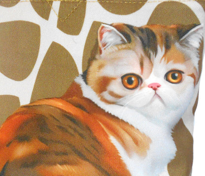 Furbabies Exotic Shorthair Original Portrait Drawing Printed Canvas Medium Shoulder Bag