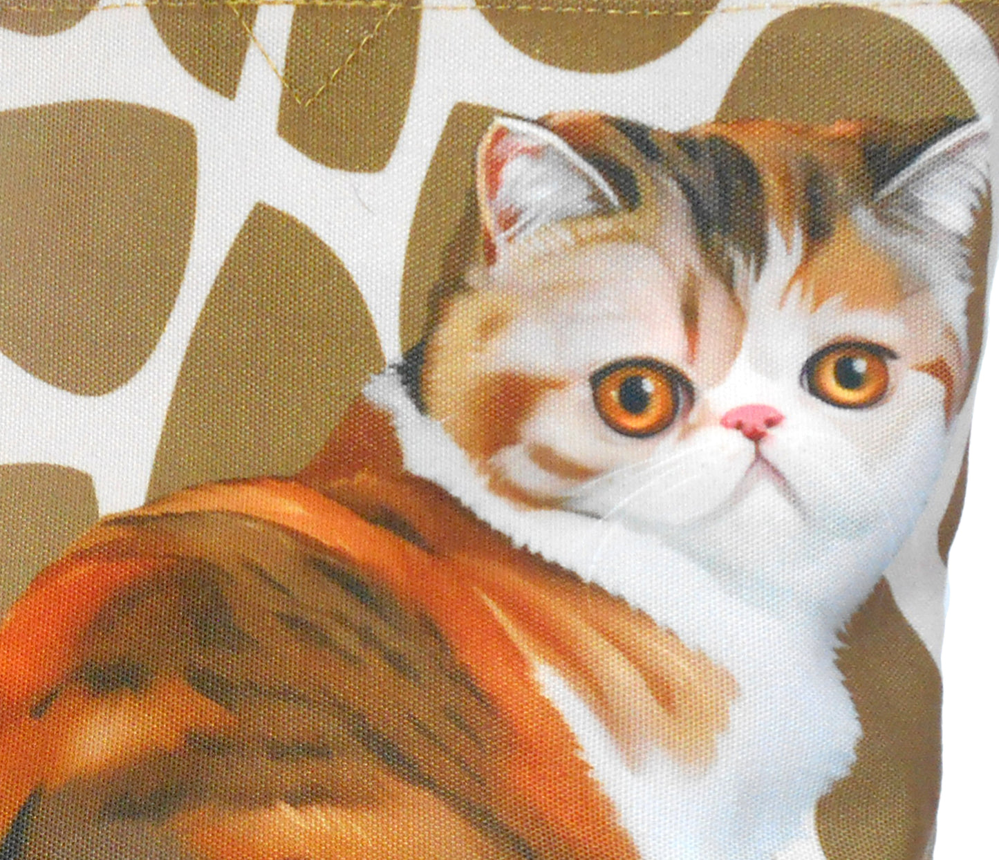 Furbabies Exotic Shorthair Original Portrait Drawing Printed Canvas Large Tote Bag