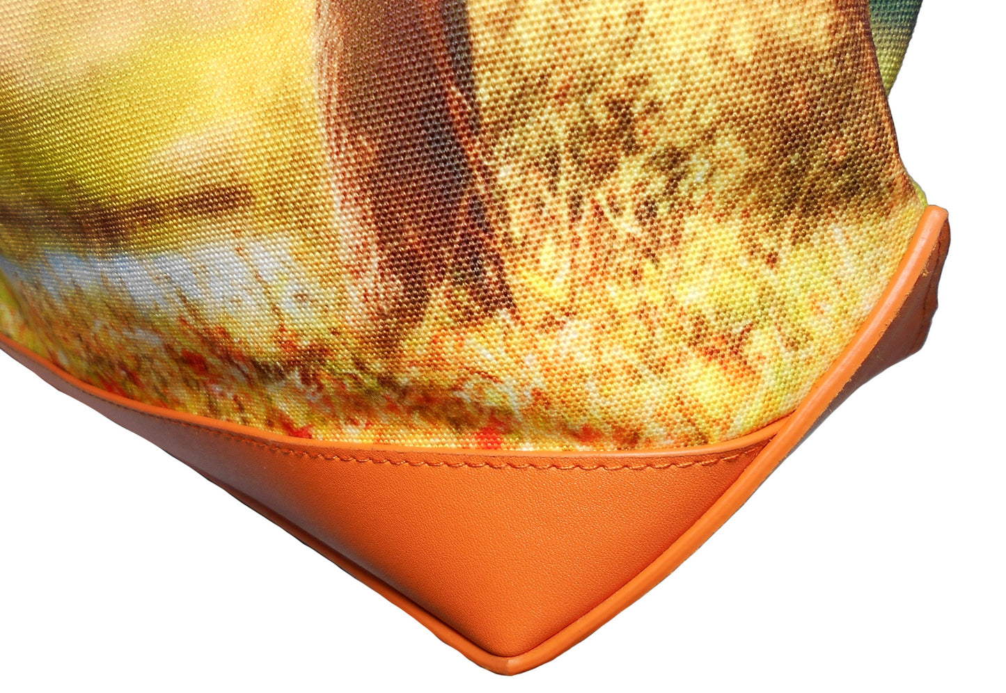 Furbabies Yorkshire Terrier Original Portrait Drawing Printed Canvas Large Tote Bag