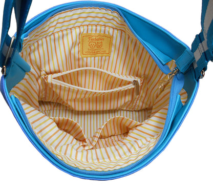 Furbabies Welsh Corgi Original Portrait Drawing Printed Canvas Medium Shoulder Bag