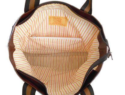 Furbabies Maine Coon Original Portrait Drawing Printed Canvas Large Tote Bag