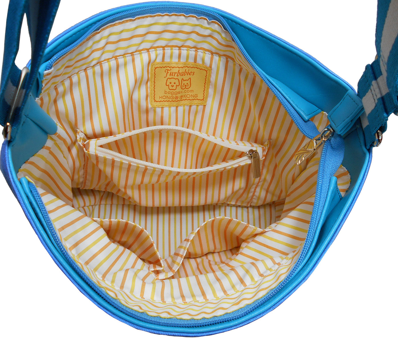 Furbabies Welsh Corgi Original Portrait Drawing Printed Canvas Large Shoulder Bag