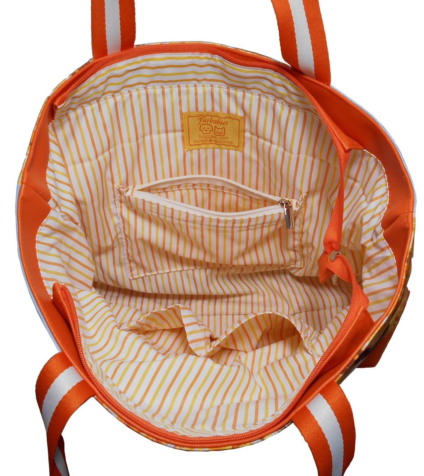 Furbabies Yorkshire Terrier Original Portrait Drawing Printed Canvas Large Tote Bag