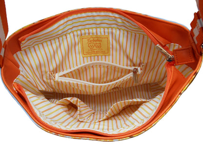 Furbabies Yorkshire Terrier Original Portrait Drawing Printed Canvas Large Shoulder Bag