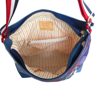 Furbabies British Shorthair Original Portrait Drawing Printed Canvas Large Shoulder Bag