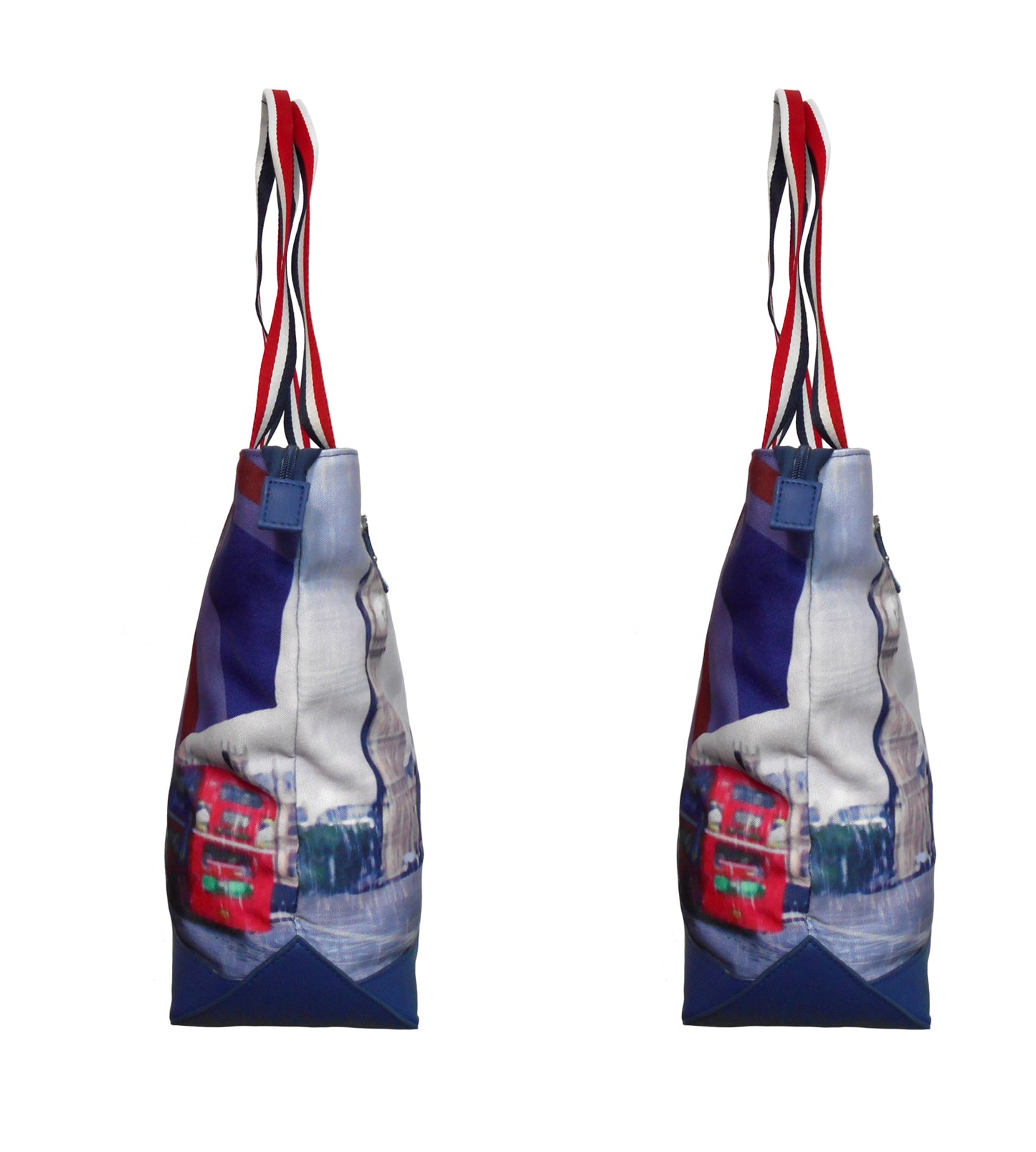 Furbabies British Shorthair Original Portrait Drawing Printed Canvas Large Tote Bag