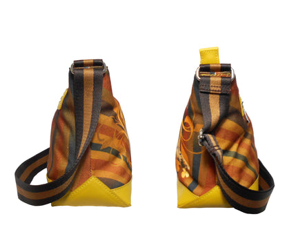 Furbabies Bengal cat Original Portrait Drawing Printed Canvas Medium Shoulder Bag