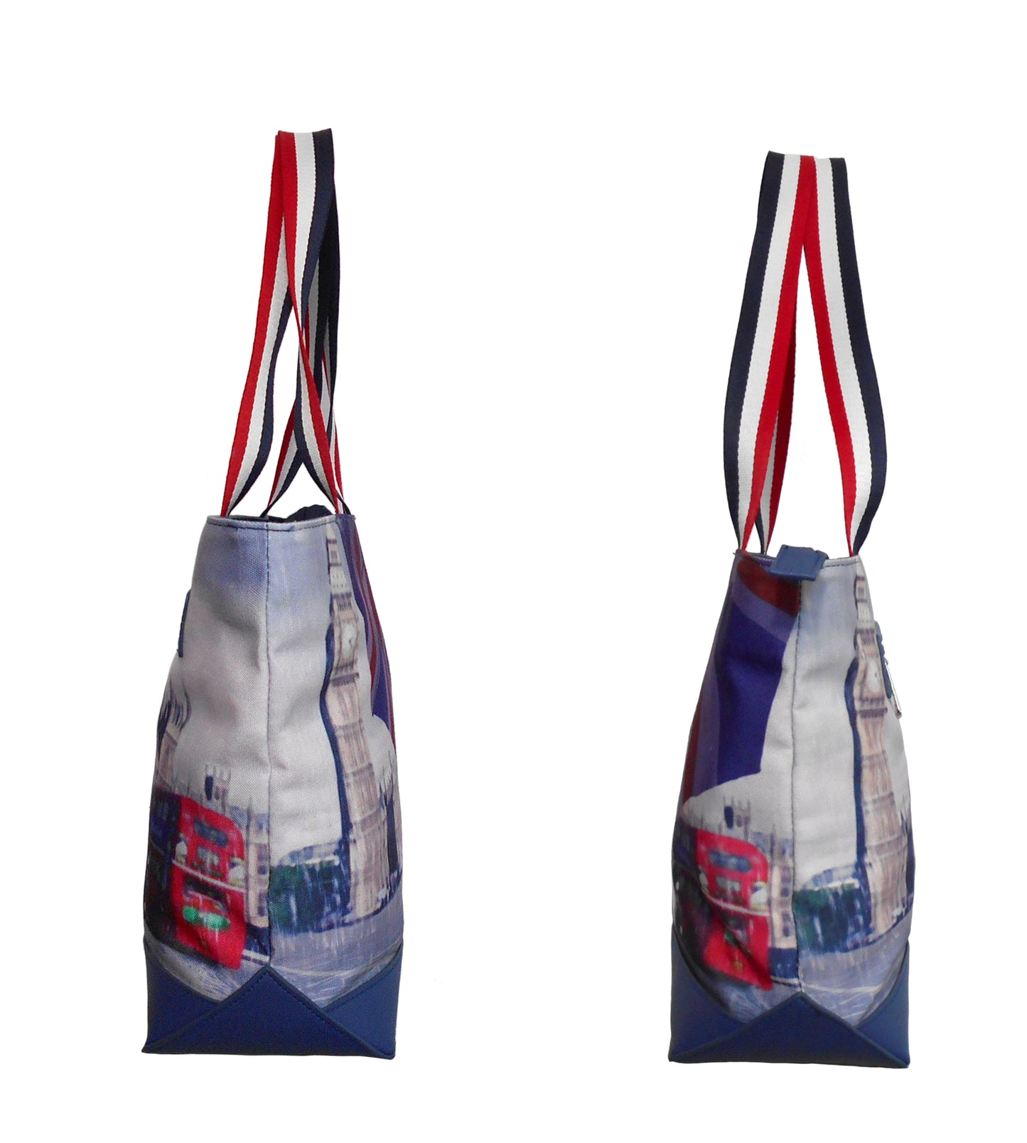 Furbabies British Shorthair Original Portrait Drawing Printed Canvas Medium Tote Bag