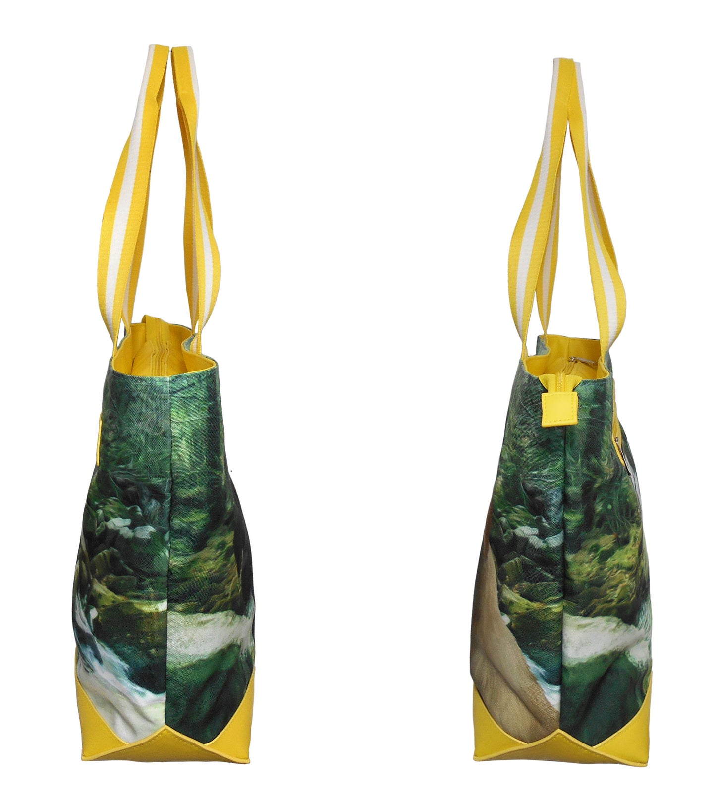 Furbabies Labrador Retriever Original Portrait Drawing Printed Canvas Large Tote Bag