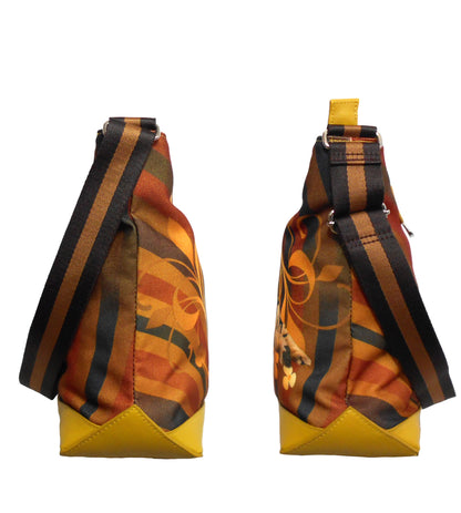 Furbabies Bengal cat Original Portrait Drawing Printed Canvas Large Shoulder Bag