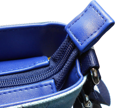 Furbabies Husky Original Portrait Drawing Printed Canvas Large Shoulder Bag