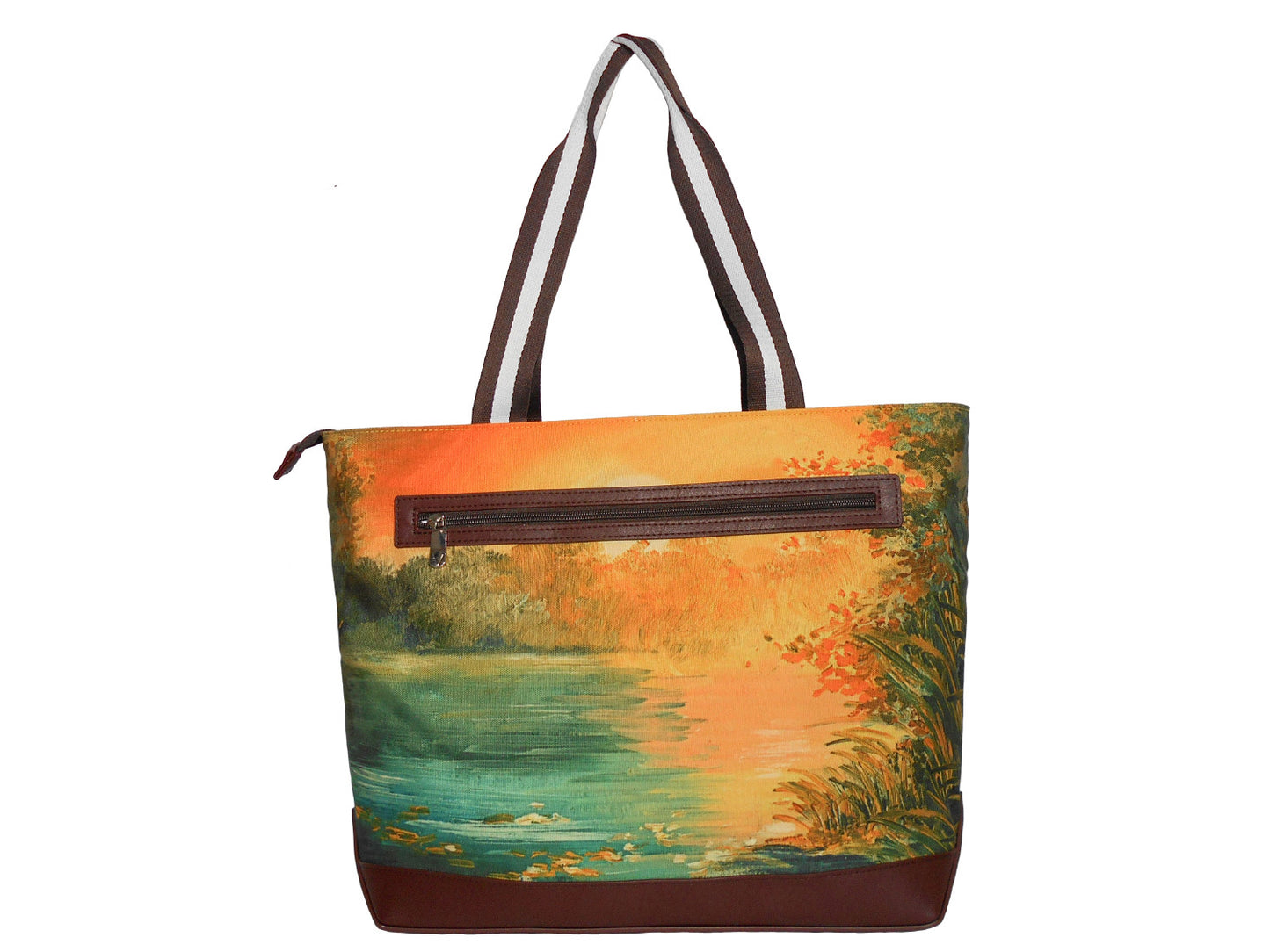 German Shepherd Original Portrait Drawing Printed Canvas Large Tote Bag