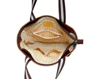 German Shepherd Original Portrait Drawing Printed Canvas Medium Tote Bag