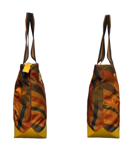 Furbabies Bengal cat Original Portrait Drawing Printed Canvas Large Tote Bag