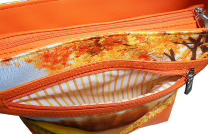 Furbabies Yorkshire Terrier Original Portrait Drawing Printed Canvas Medium Shoulder Bag