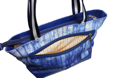 Furbabies Ragdoll Cat Original Portrait Drawing Printed Canvas Medium Tote Bag